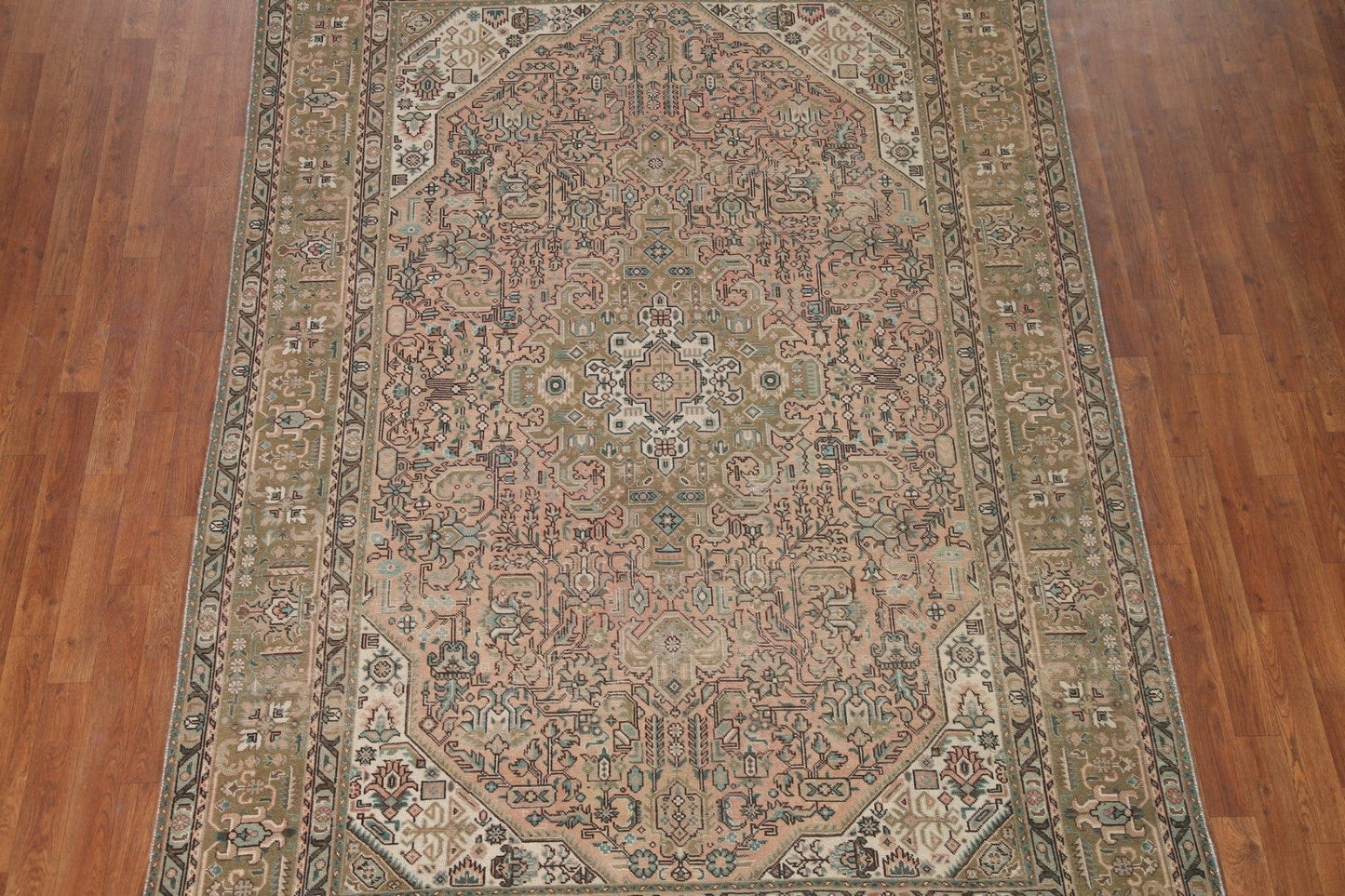 Geometric Tabriz Persian Area Rug 6x9