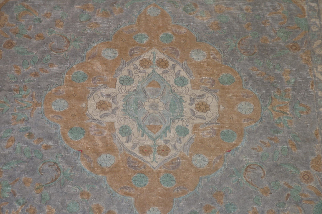 Gray Wool Tabriz Persian Area Rug 6x9