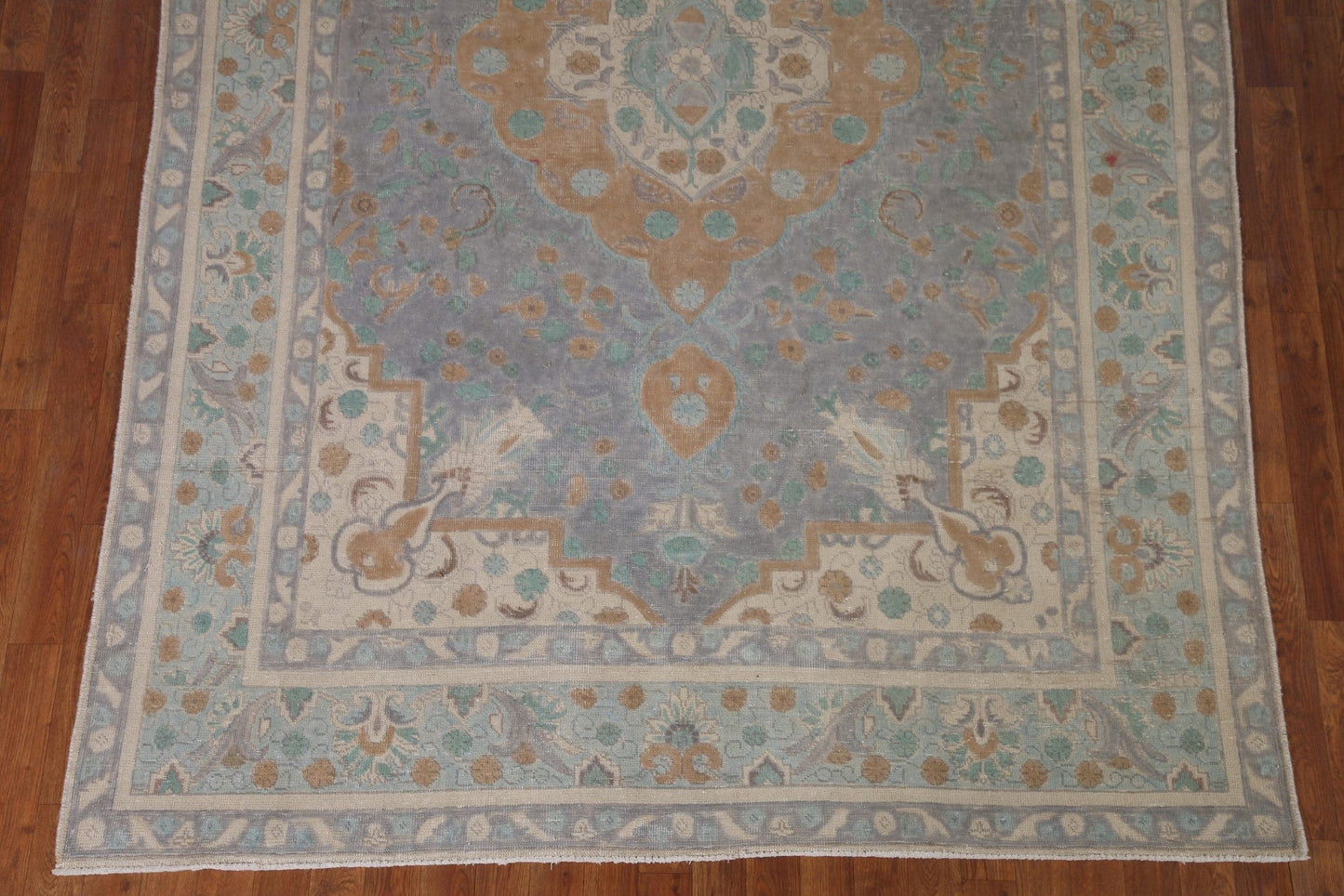 Gray Wool Tabriz Persian Area Rug 6x9