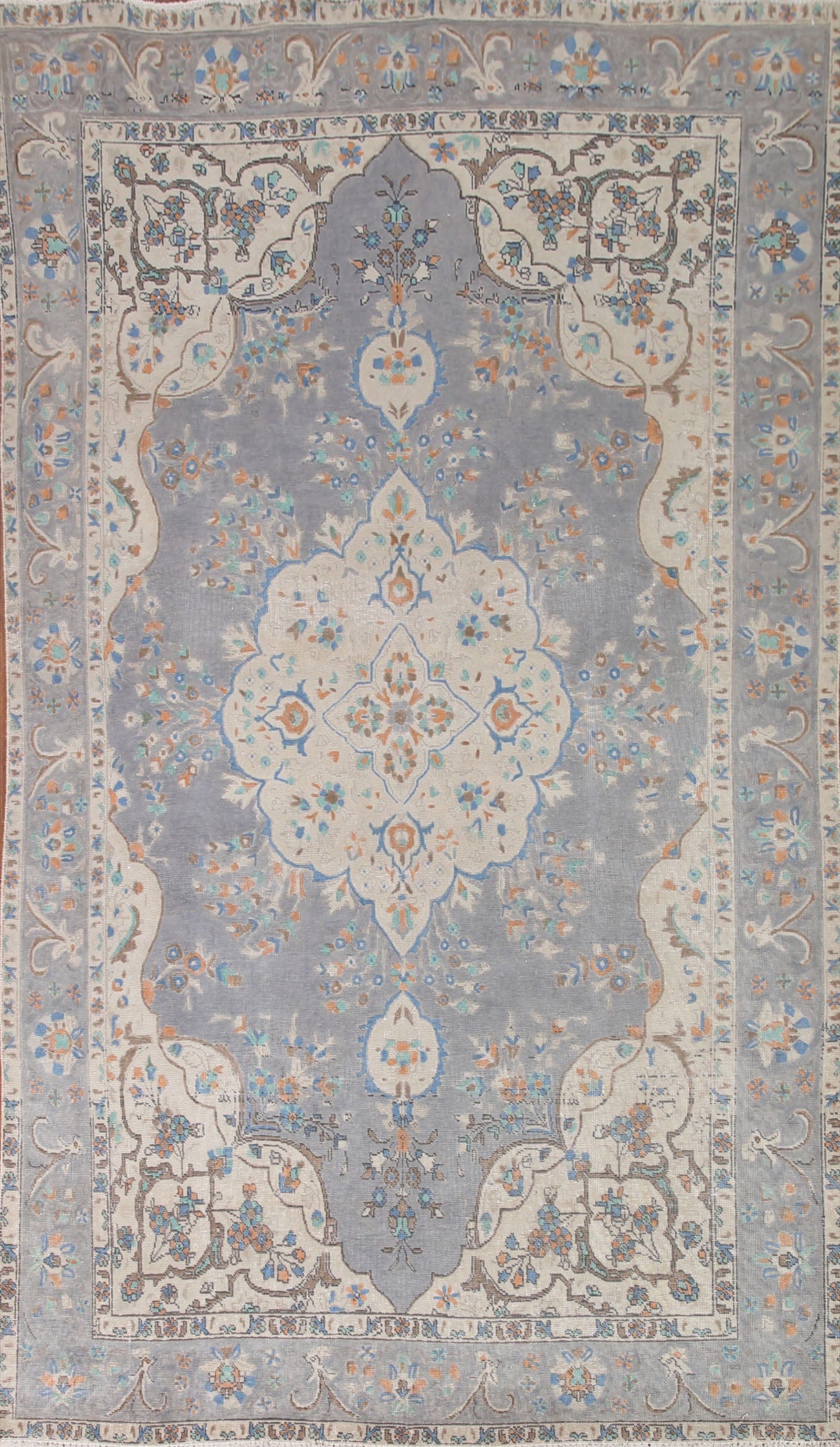 Distressed Tabriz Persian Area Rug 6x10