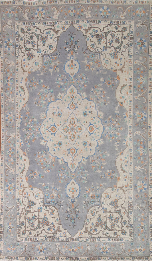 Distressed Tabriz Persian Area Rug 6x10