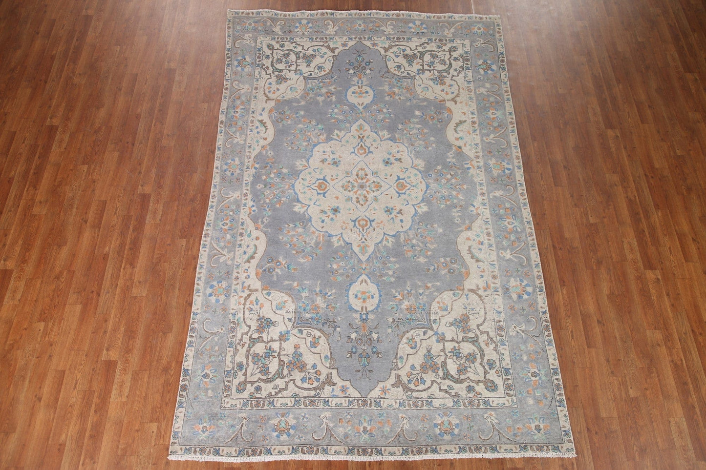 Distressed Tabriz Persian Area Rug 6x10