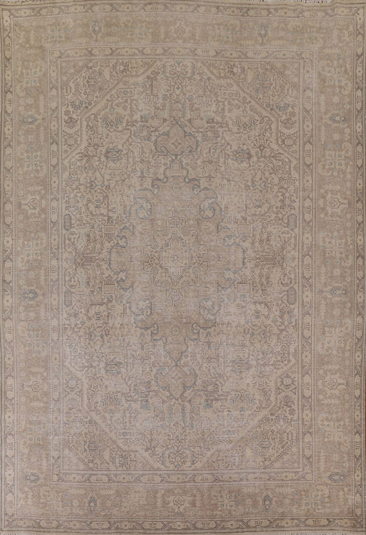 Distressed Tabriz Persian Area Rug 10x13