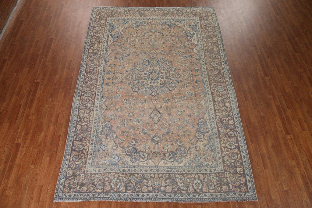 Distressed Najafabad Persian Area Rug 8x12