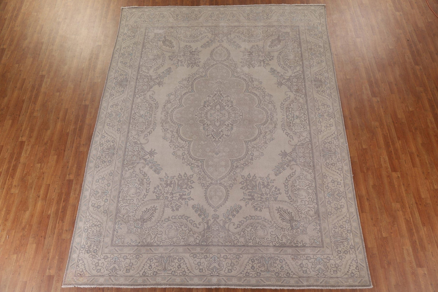 Distressed Wool Tabriz Persian Area Rug 10x13