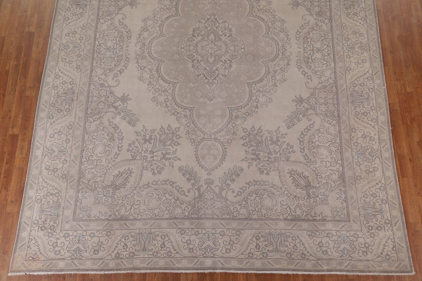 Distressed Wool Tabriz Persian Area Rug 10x13