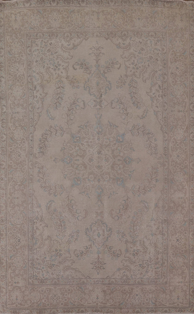 Distressed Tabriz Persian Area Rug 6x10