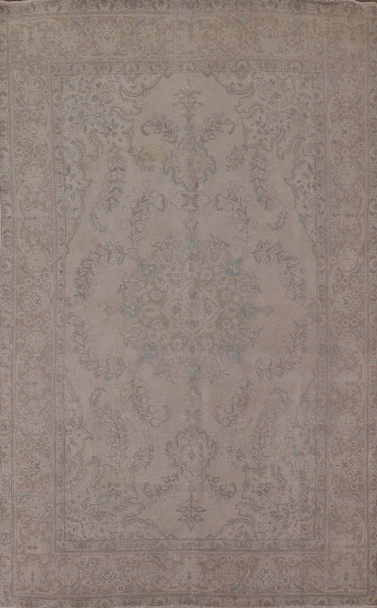 Distressed Tabriz Persian Area Rug 6x10