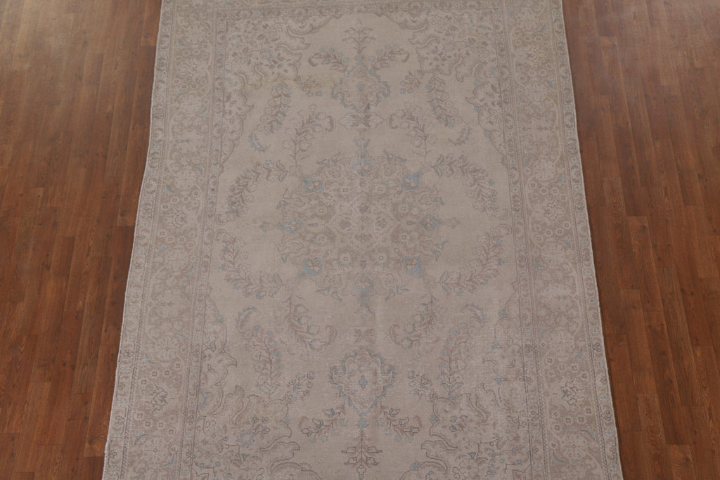 Distressed Tabriz Persian Area Rug 6x10