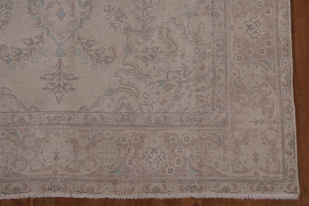 Distressed Tabriz Persian Area Rug 6x10