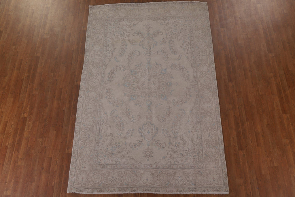 Distressed Tabriz Persian Area Rug 6x10