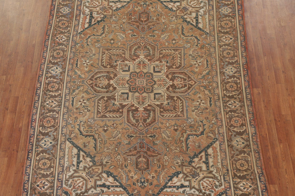 Geometric Heriz Persian Area Rug 7x10