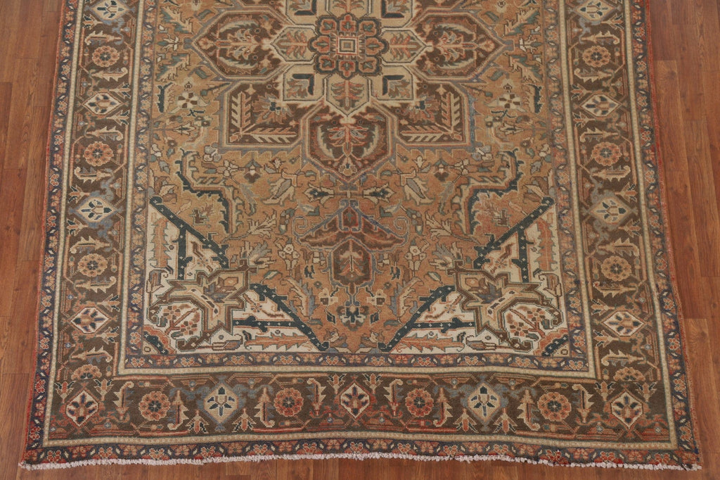 Geometric Heriz Persian Area Rug 7x10