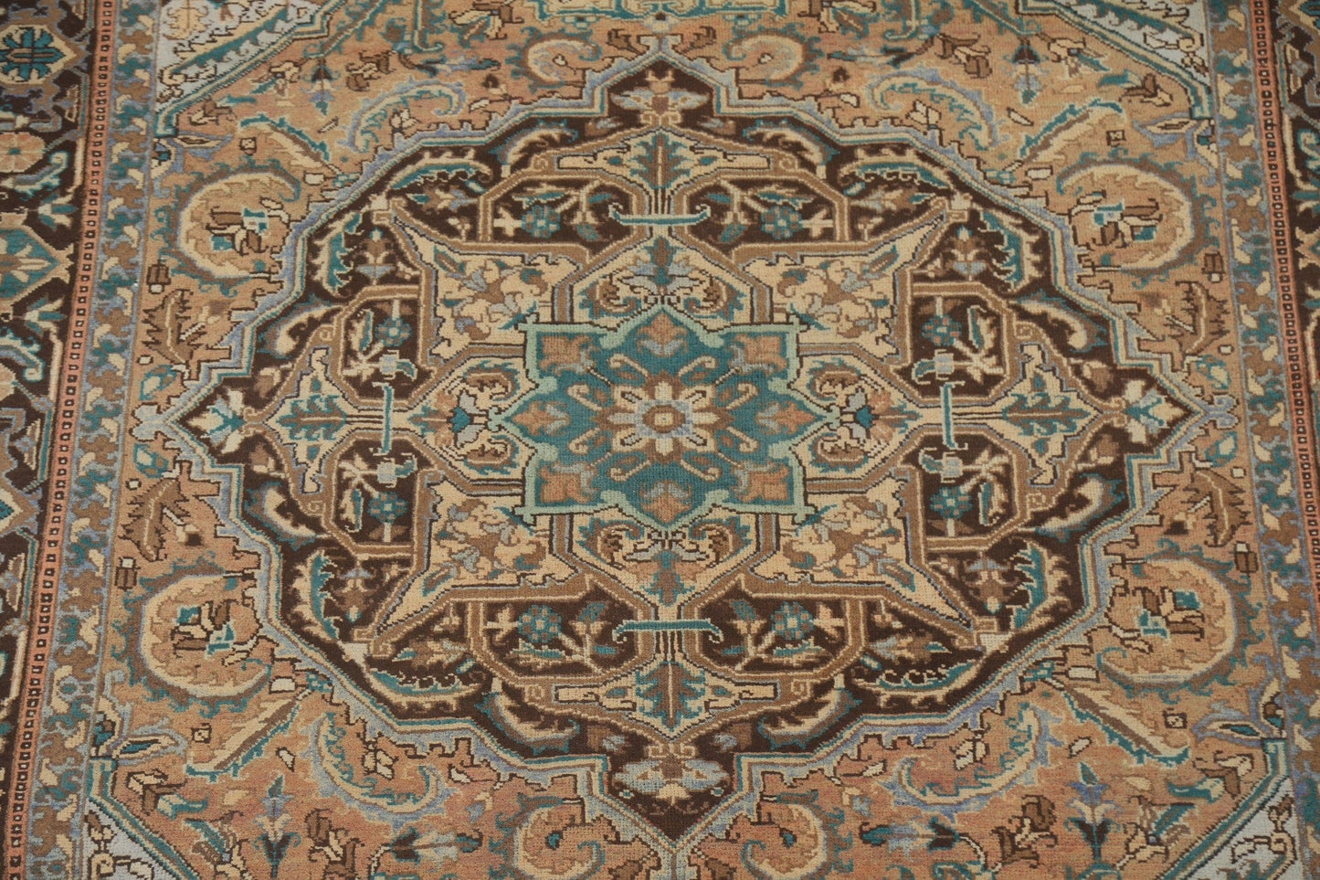 Geometric Heriz Persian Area Rug 7x9