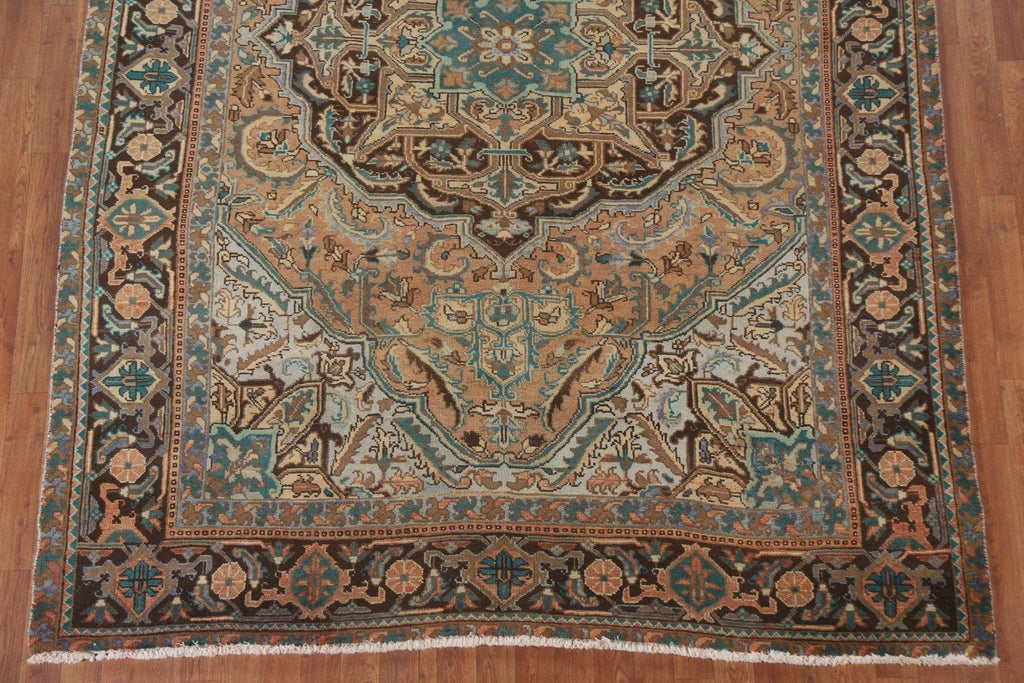 Geometric Heriz Persian Area Rug 7x9