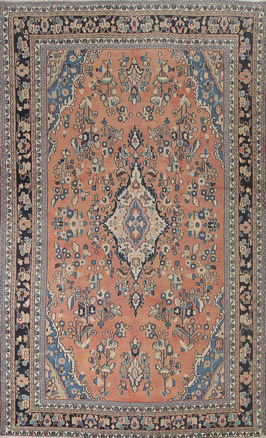 Vintage Hamedan Persian Area Rug 8x12