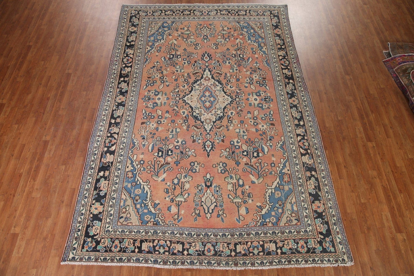 Vintage Hamedan Persian Area Rug 8x12