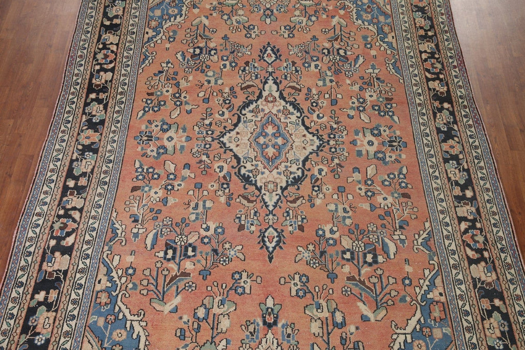 Vintage Hamedan Persian Area Rug 8x12