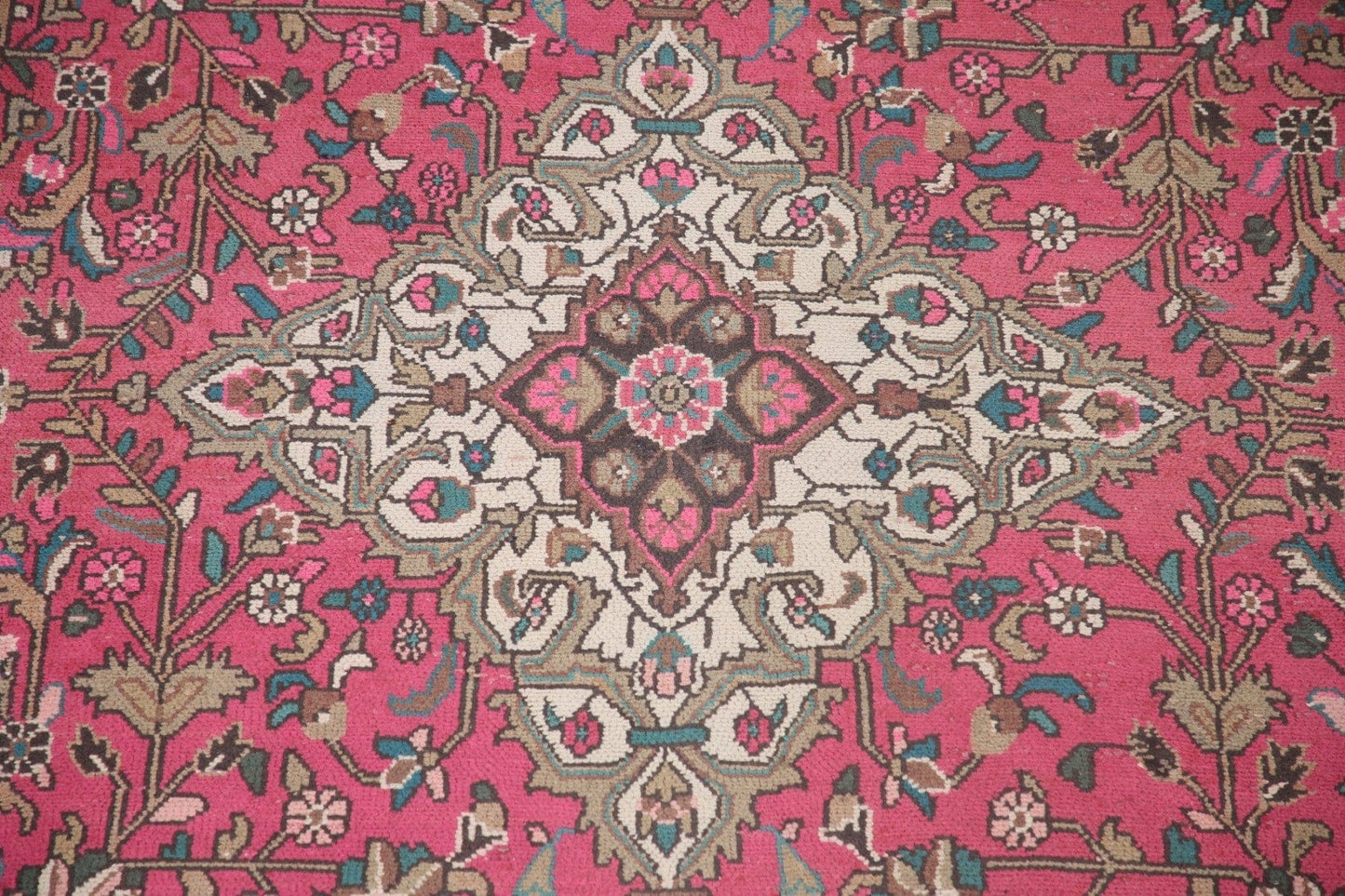 Pink Hamedan Persian Area Rug 8x11