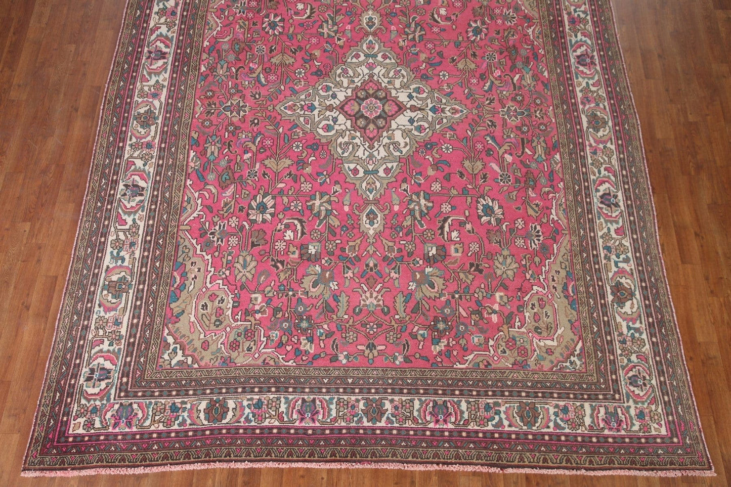 Pink Hamedan Persian Area Rug 8x11