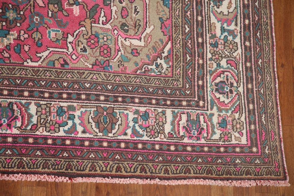 Pink Hamedan Persian Area Rug 8x11