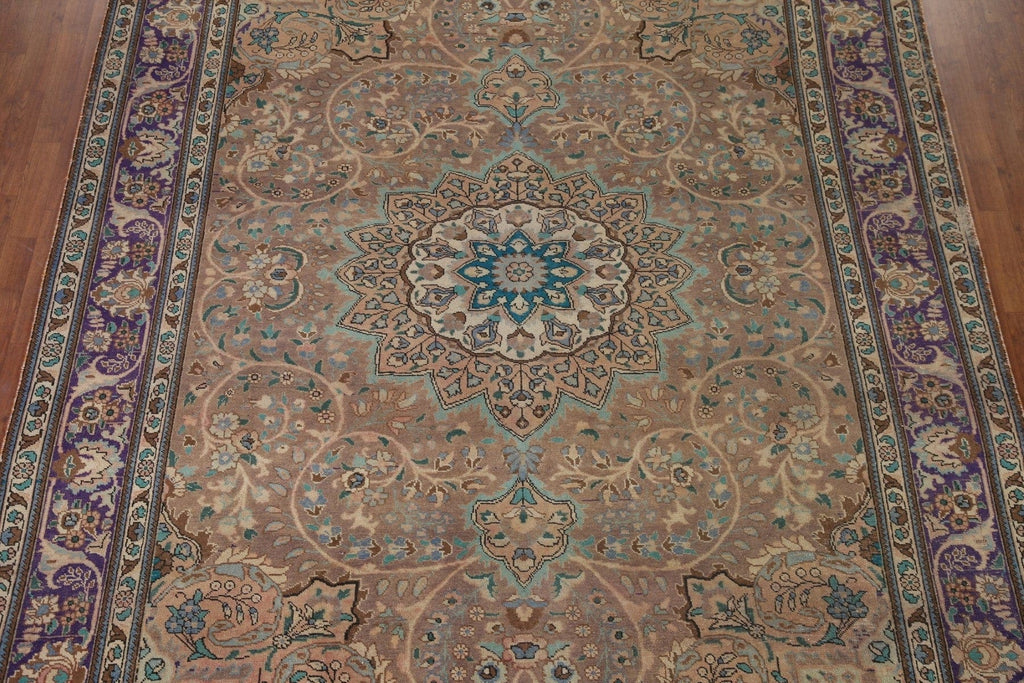 Vintage Tabriz Persian Area Rug 9x11