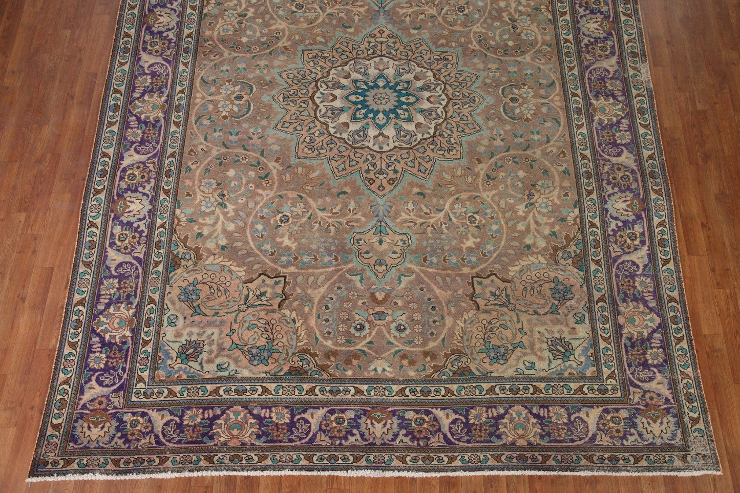 Vintage Tabriz Persian Area Rug 9x11