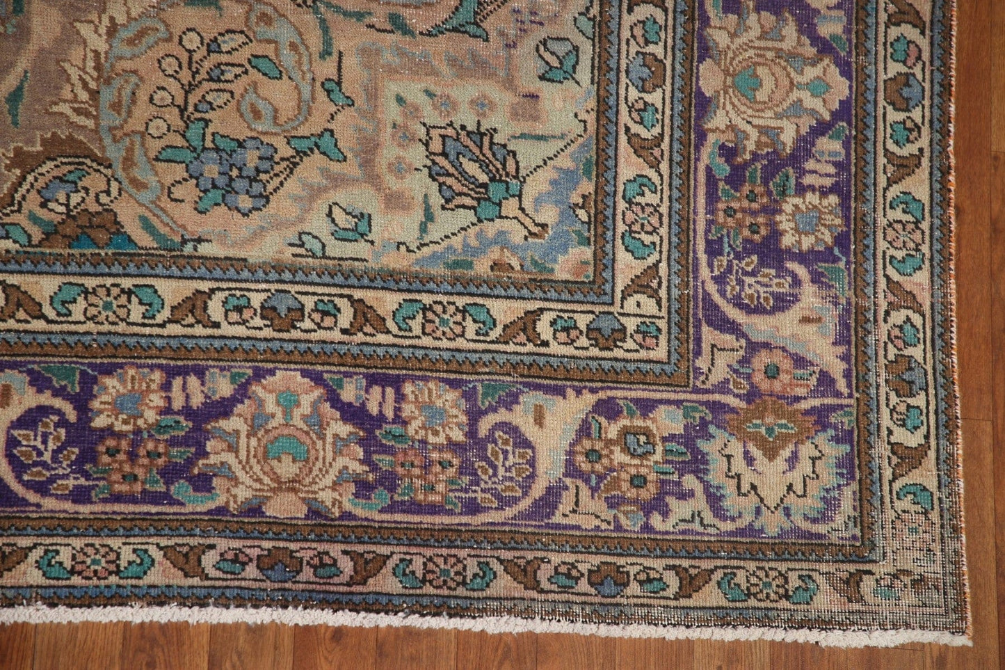 Vintage Tabriz Persian Area Rug 9x11