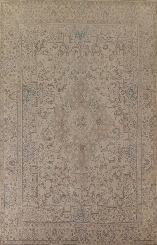 Distressed Tabriz Persian Area Rug 9x13