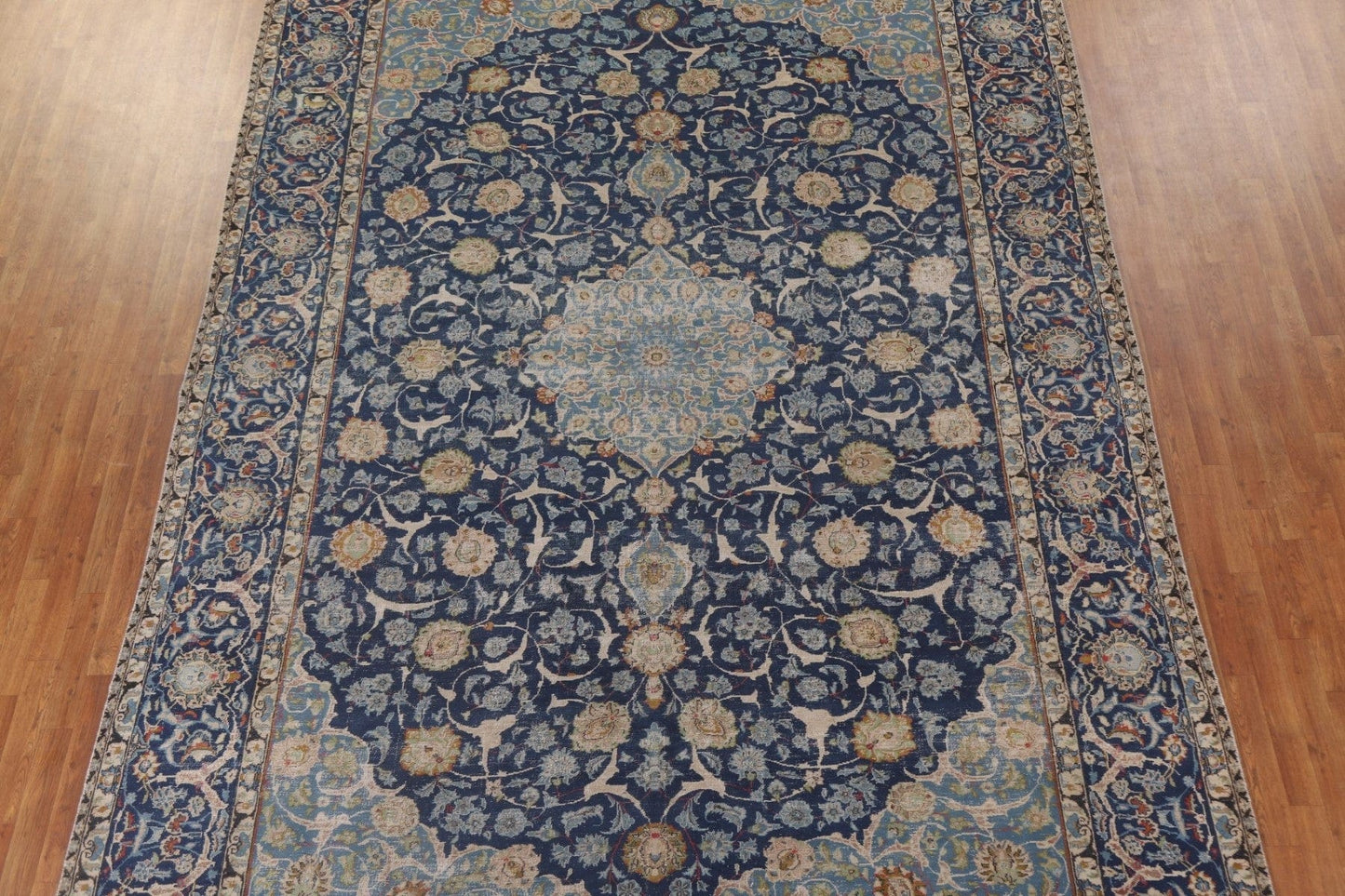 Navy Blue Kashmar Persian Large Area Rug 10x14