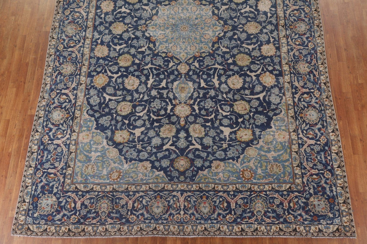 Navy Blue Kashmar Persian Large Area Rug 10x14