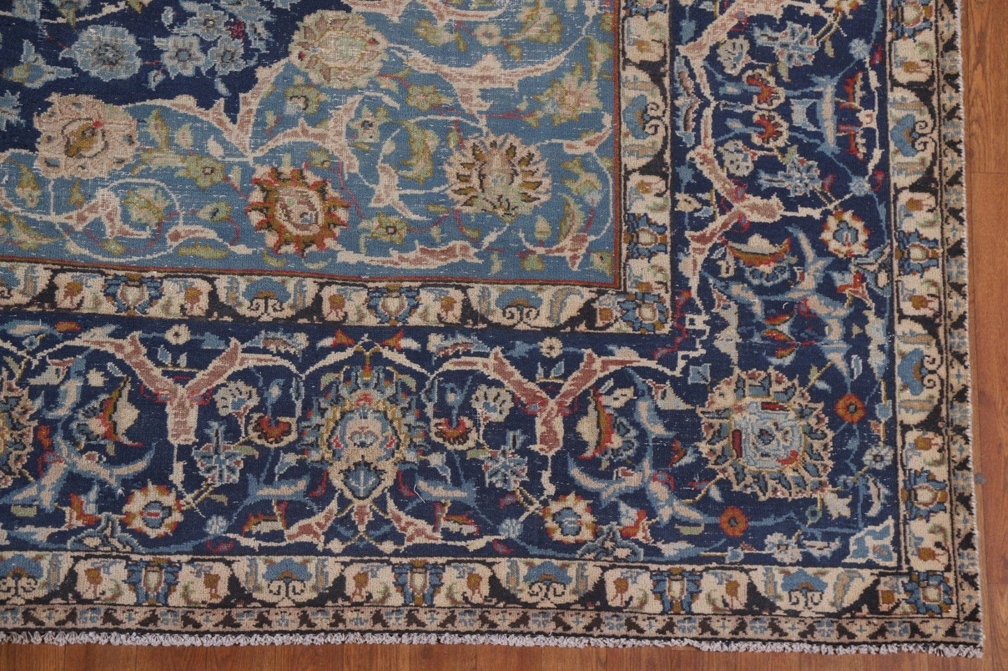 Navy Blue Kashmar Persian Large Area Rug 10x14