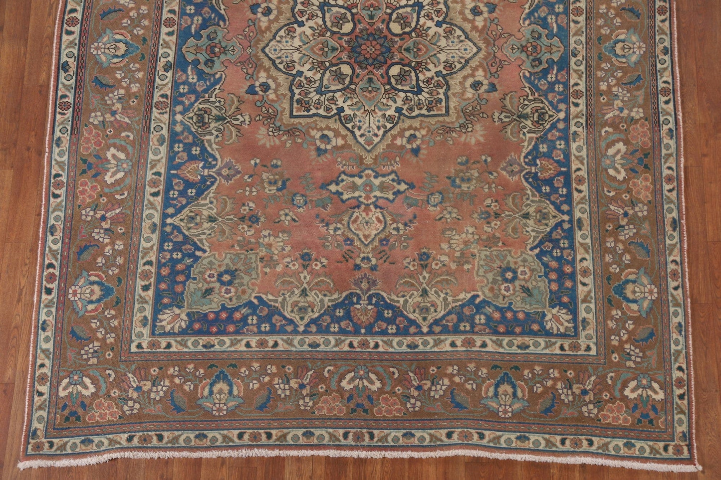 Geometric Mashad Persian Area Rug 7x9