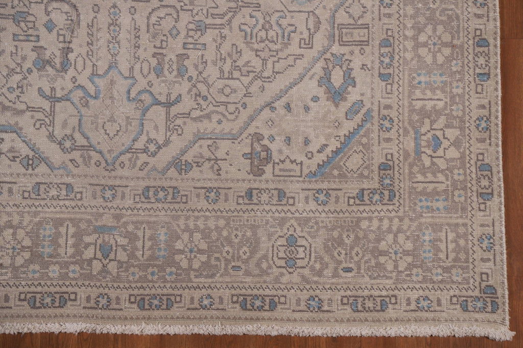 Distressed Wool Tabriz Persian Area Rug 7x10