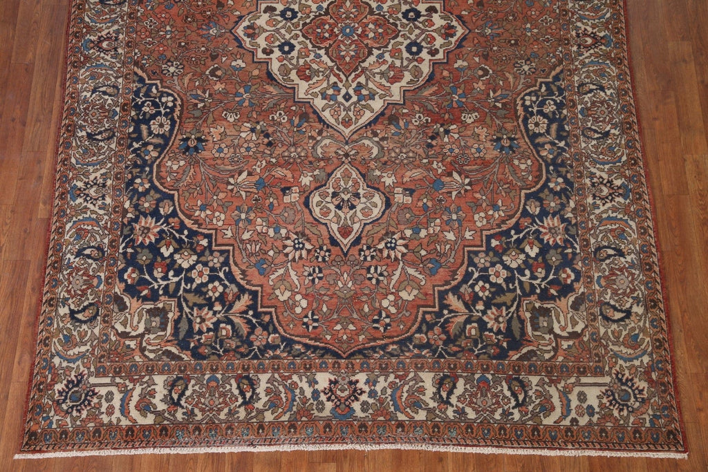 Vintage Wool Bakhtiari Persian Area Rug 7x10