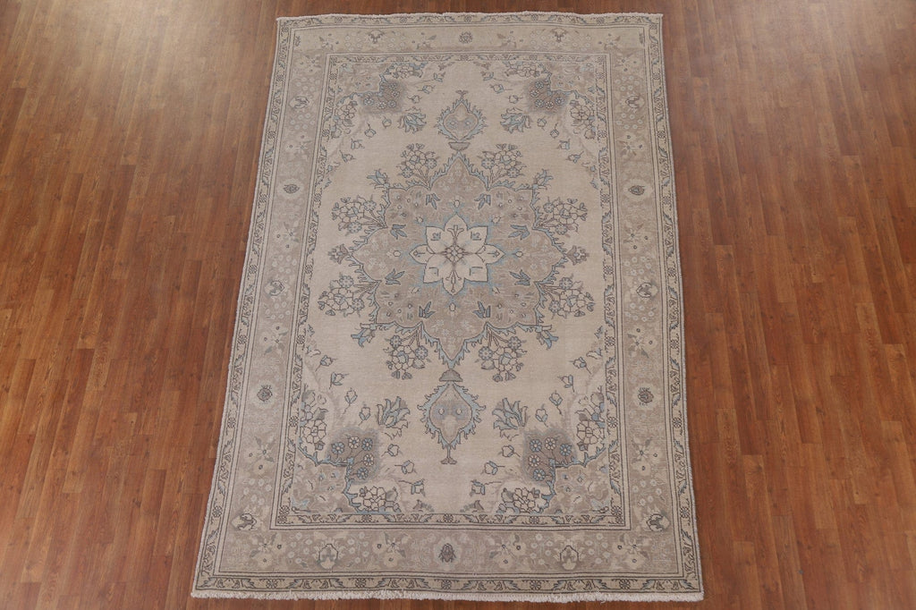 Geometric Tabriz Persian Area Rug 7x10