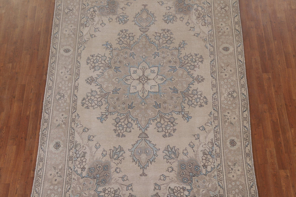 Geometric Tabriz Persian Area Rug 7x10