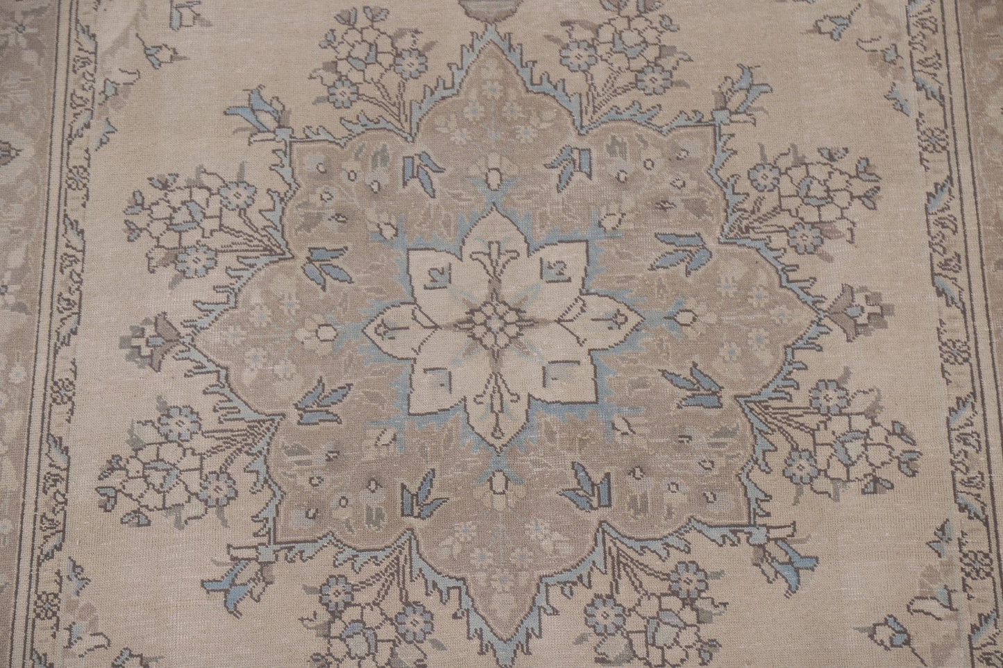 Geometric Tabriz Persian Area Rug 7x10