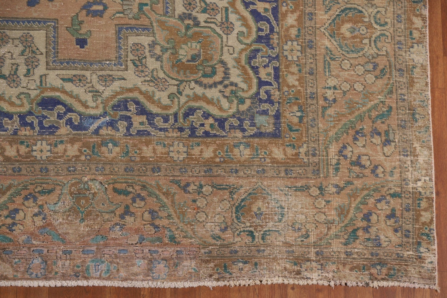 Distressed Tabriz Persian Area Rug 10x13