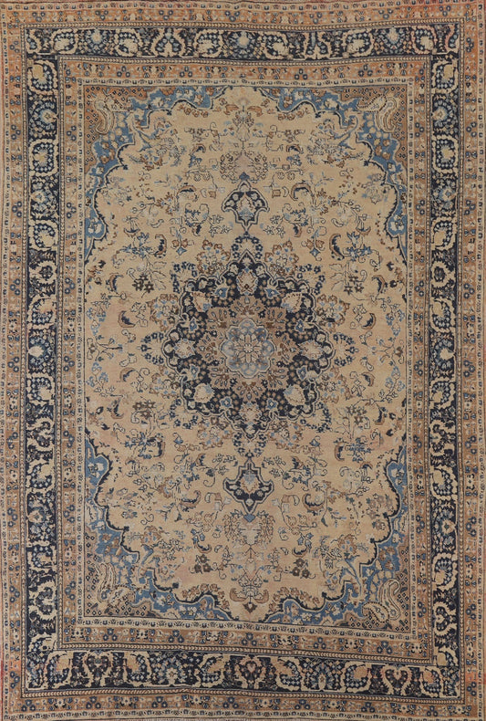 Handmade Mashad Persian Area Rug 9x12