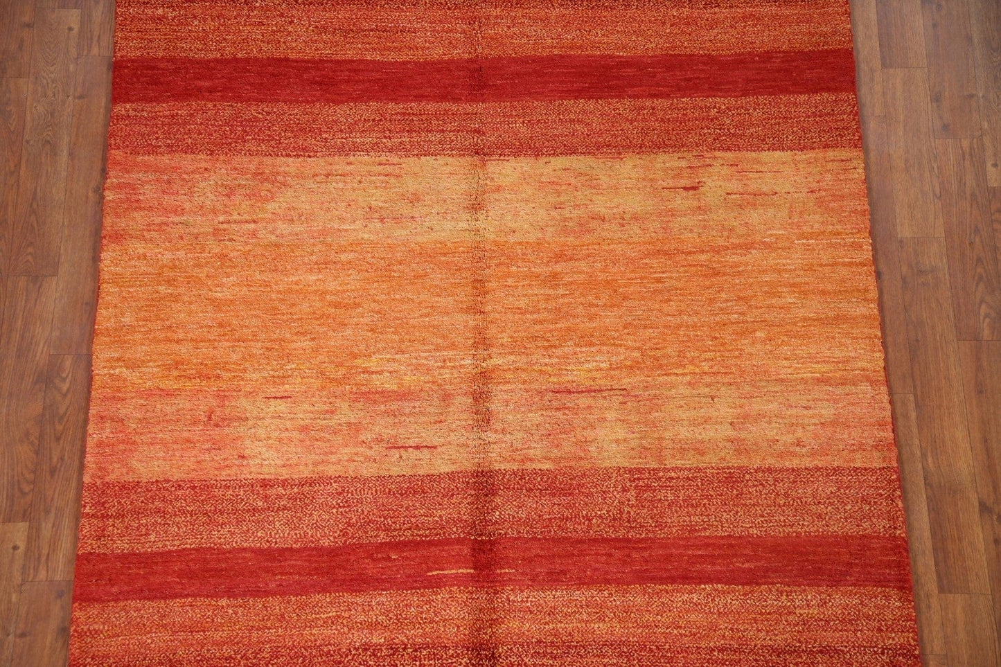 Striped Gabbeh Kashkoli Wool Area Rug 5x6