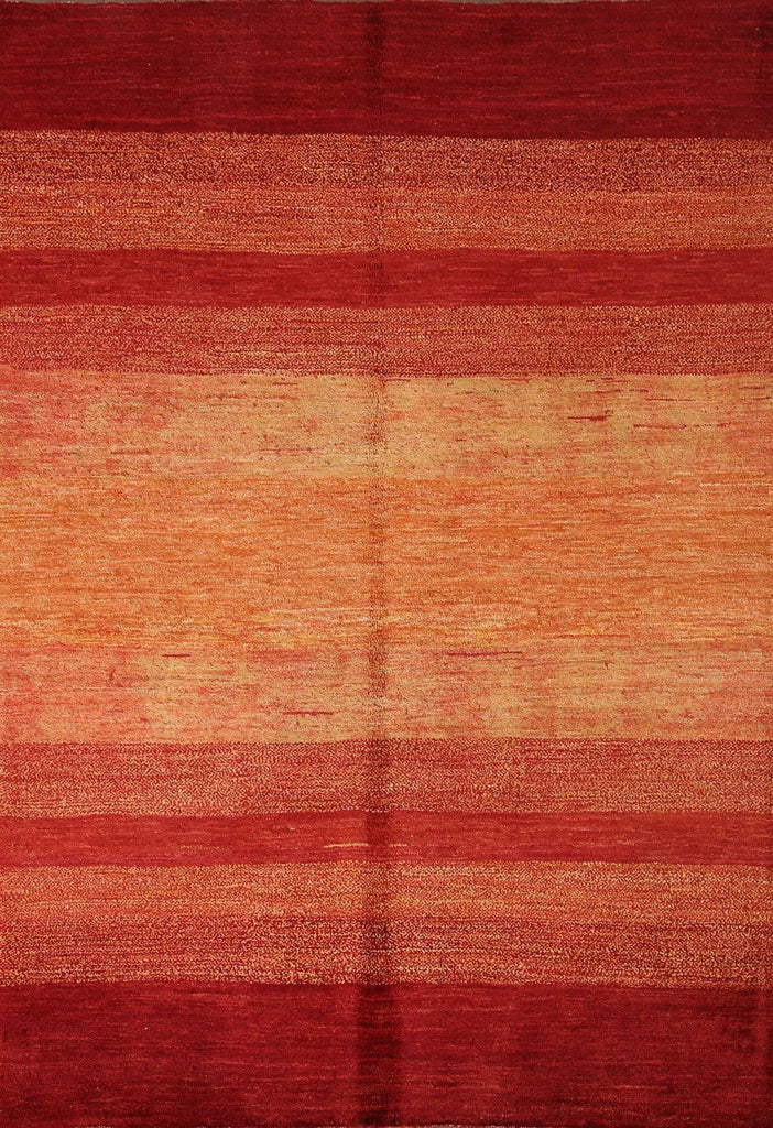 Striped Gabbeh Kashkoli Wool Area Rug 5x6