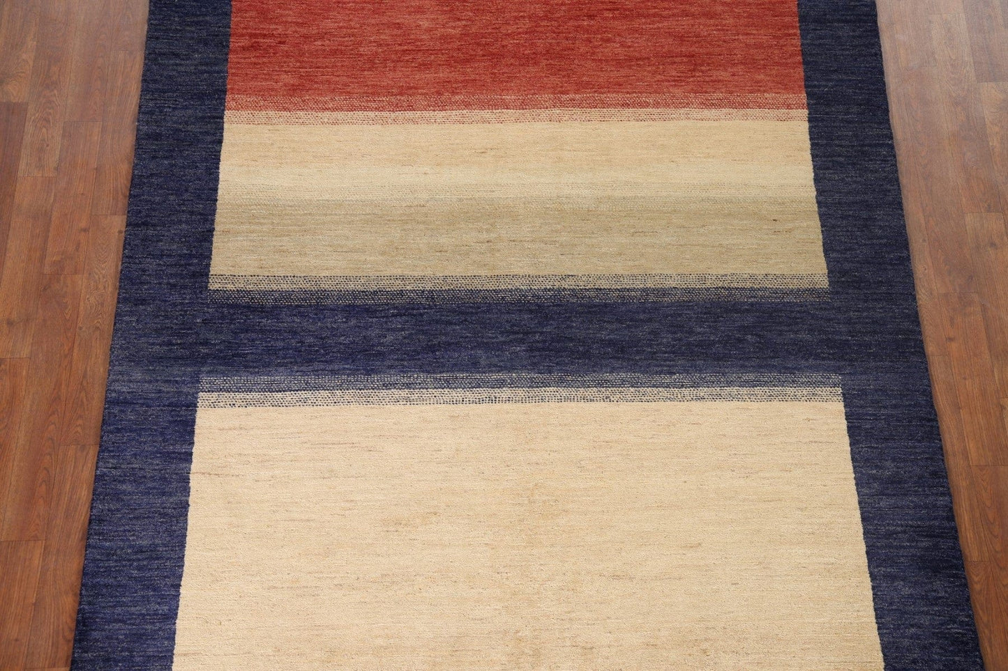 Navy Blue Gabbeh Kashkoli Wool Area Rug 6x8