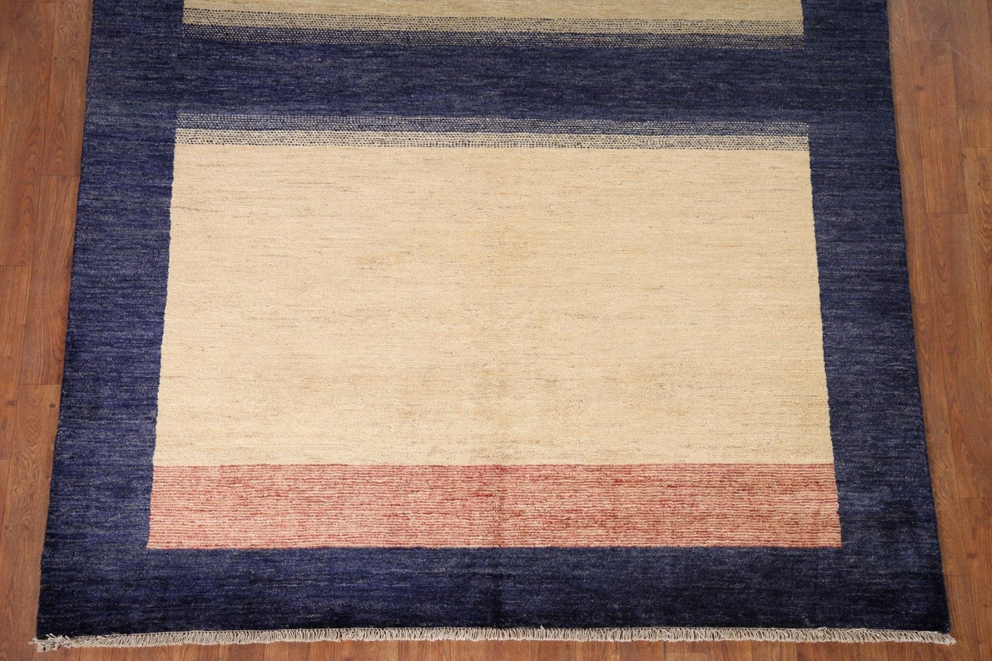 Navy Blue Gabbeh Kashkoli Wool Area Rug 6x8