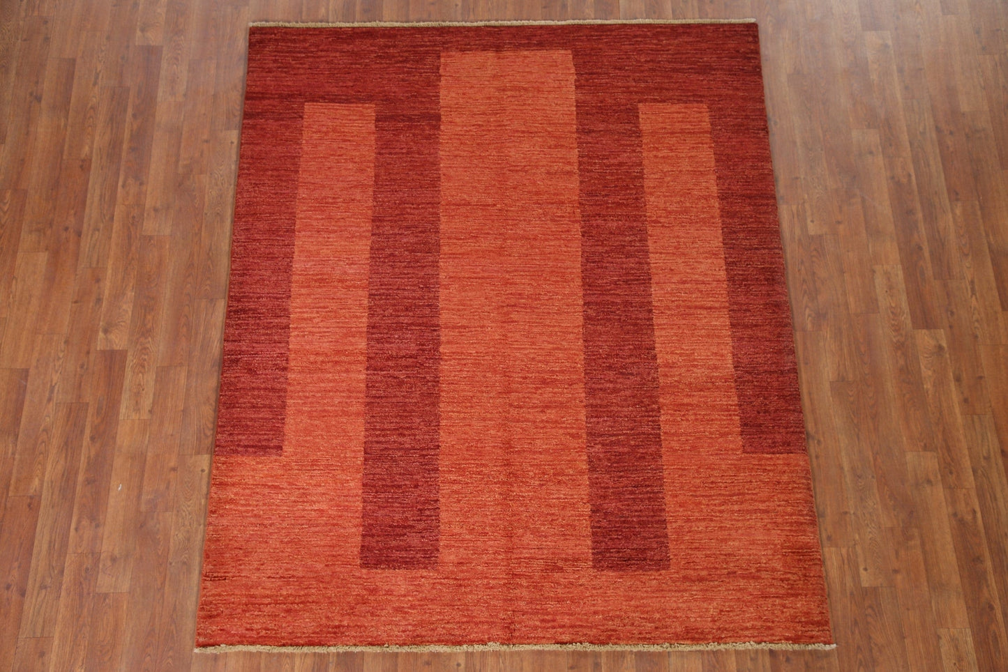 Wool Gabbeh Kashkoli Modern Area Rug 5x6