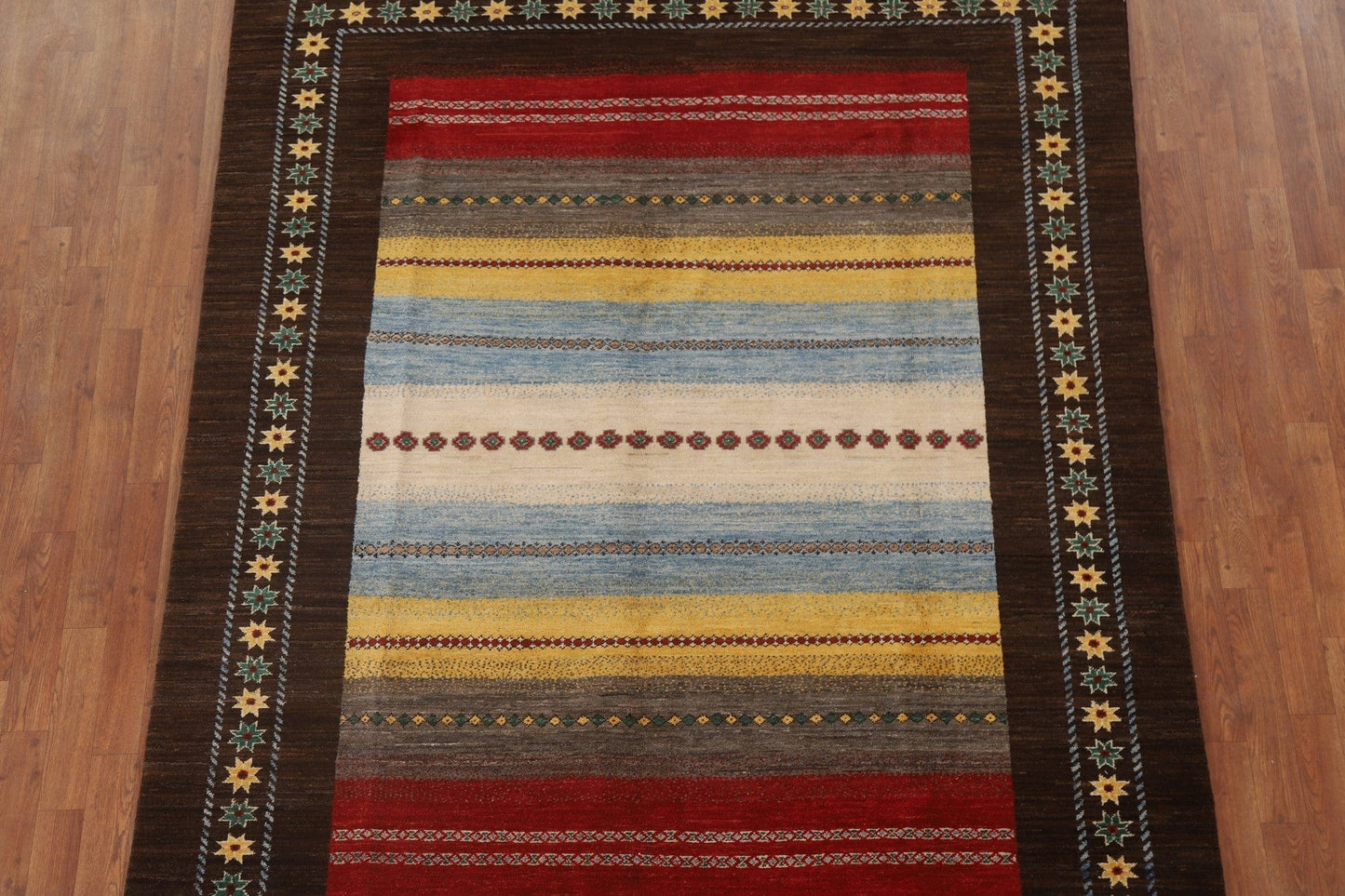 Handmade Gabbeh Kashkoli Oriental Area Rug 6x8