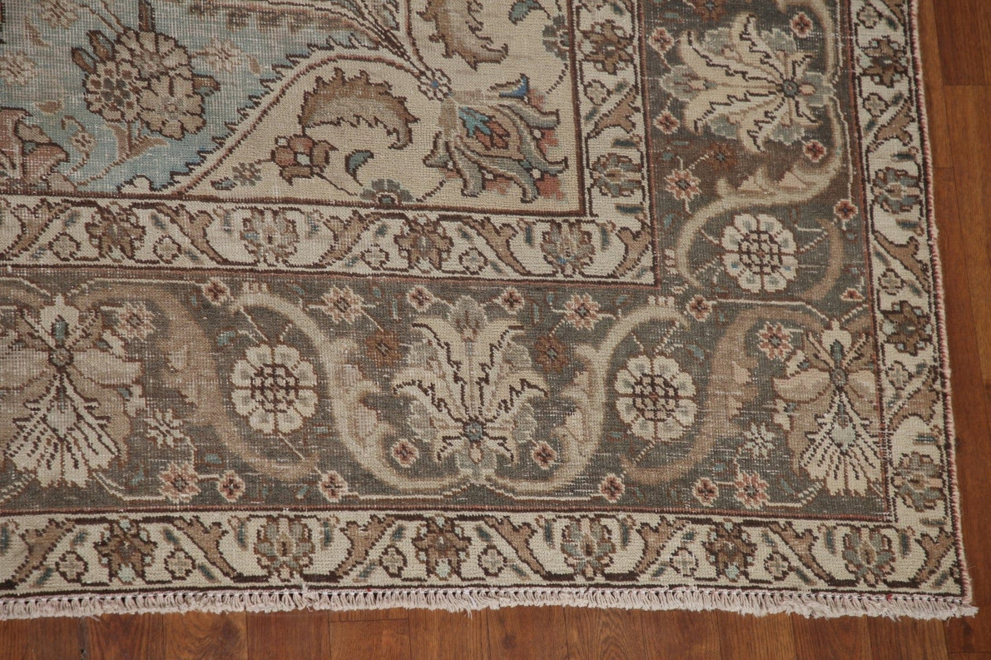 Vintage Wool Tabriz Persian Area Rug 9x12