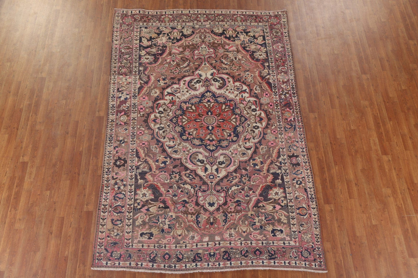 Geometric Bakhtiari Persian Area Rug 7x10