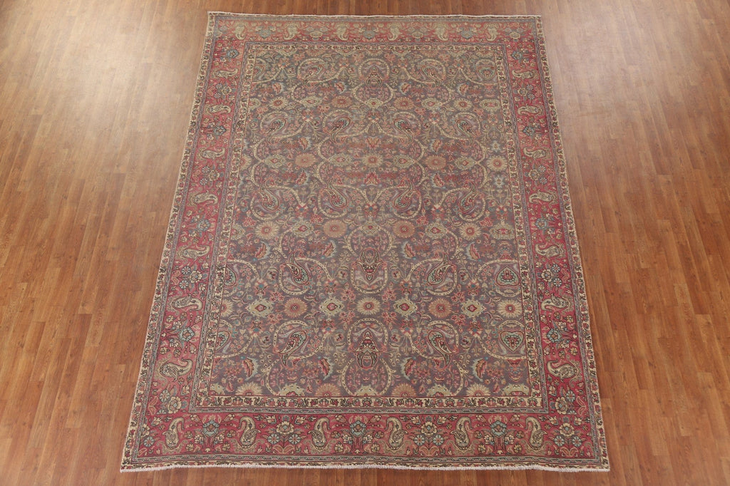 All-Over Floral Tabriz Persian Area Rug 8x11