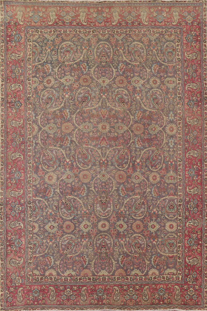 All-Over Floral Tabriz Persian Area Rug 8x11